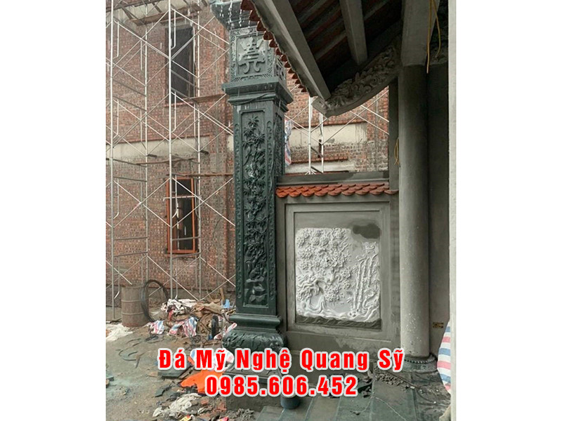 Cot dong tru Cot da xanh reu