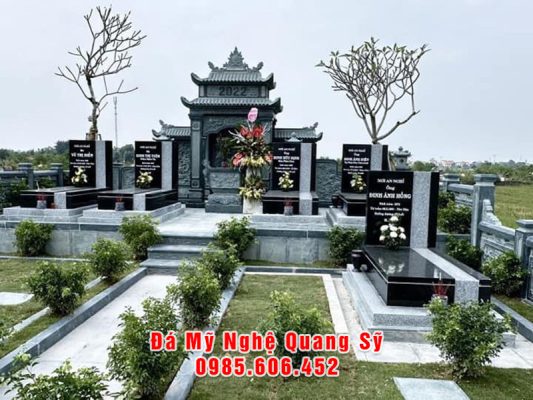 Xây Lăng Mộ đá đẹp tại Hoa Viên Nghĩa trang gia đình.