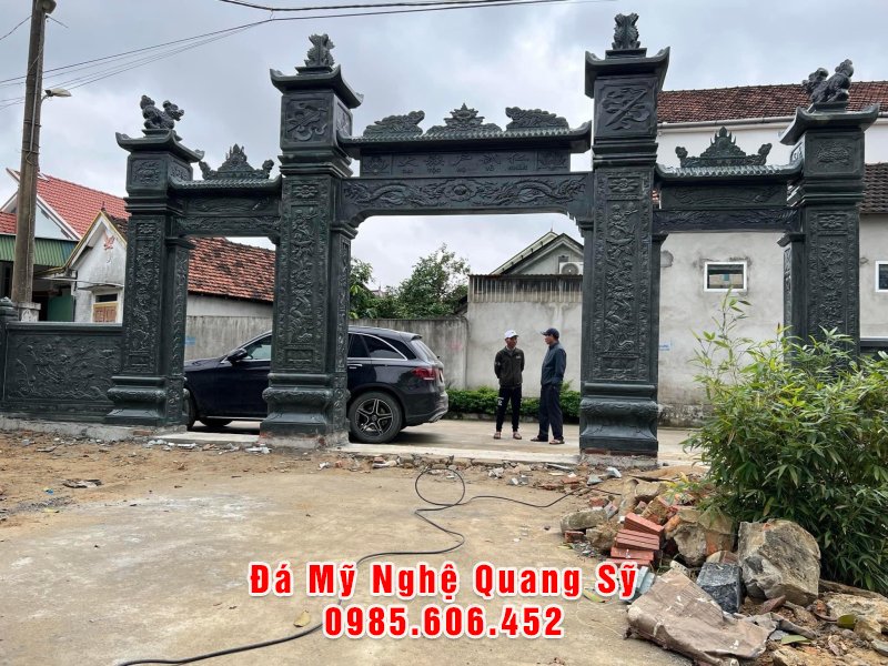 Cong tam quan bang da xanh tu nhien