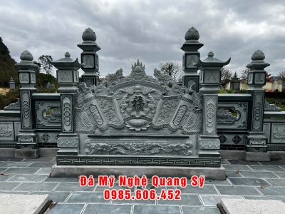 Đặt Bình phong đá tại Nhà thờ họ, khu Lăng Mộ đá và công trình tâm linh?