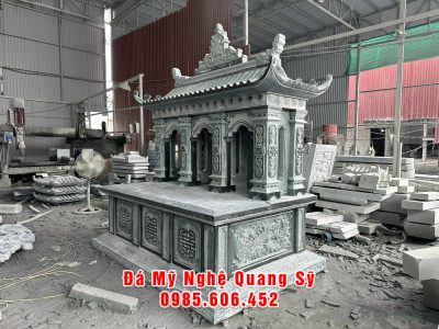 Mẫu Mộ 3 người 1 mái (mộ ba người) đẹp, bề thế, trang trọng