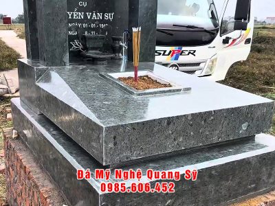 Than mo lap ghep tu 2 vien da xanh reu nguyen khoi