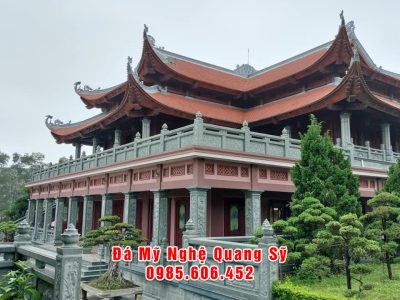 Đặt Cột đá, lan can đá, bình phong đá cho công trình kiến trúc đá như: Đình, Đền, Nhà chùa, Di tích lịch sử