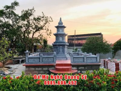 Mẫu Lăng Mộ tháp - Mẫu Bảo tháp đá 3 tầng