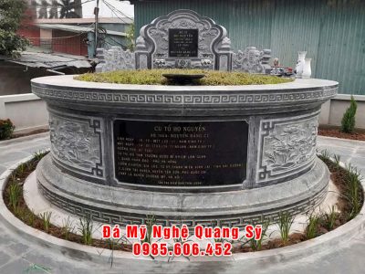 Mộ Cụ tổ họ Nguyễn - Mẫu Mộ tổ tròn chất lượng - giá hợp lý
